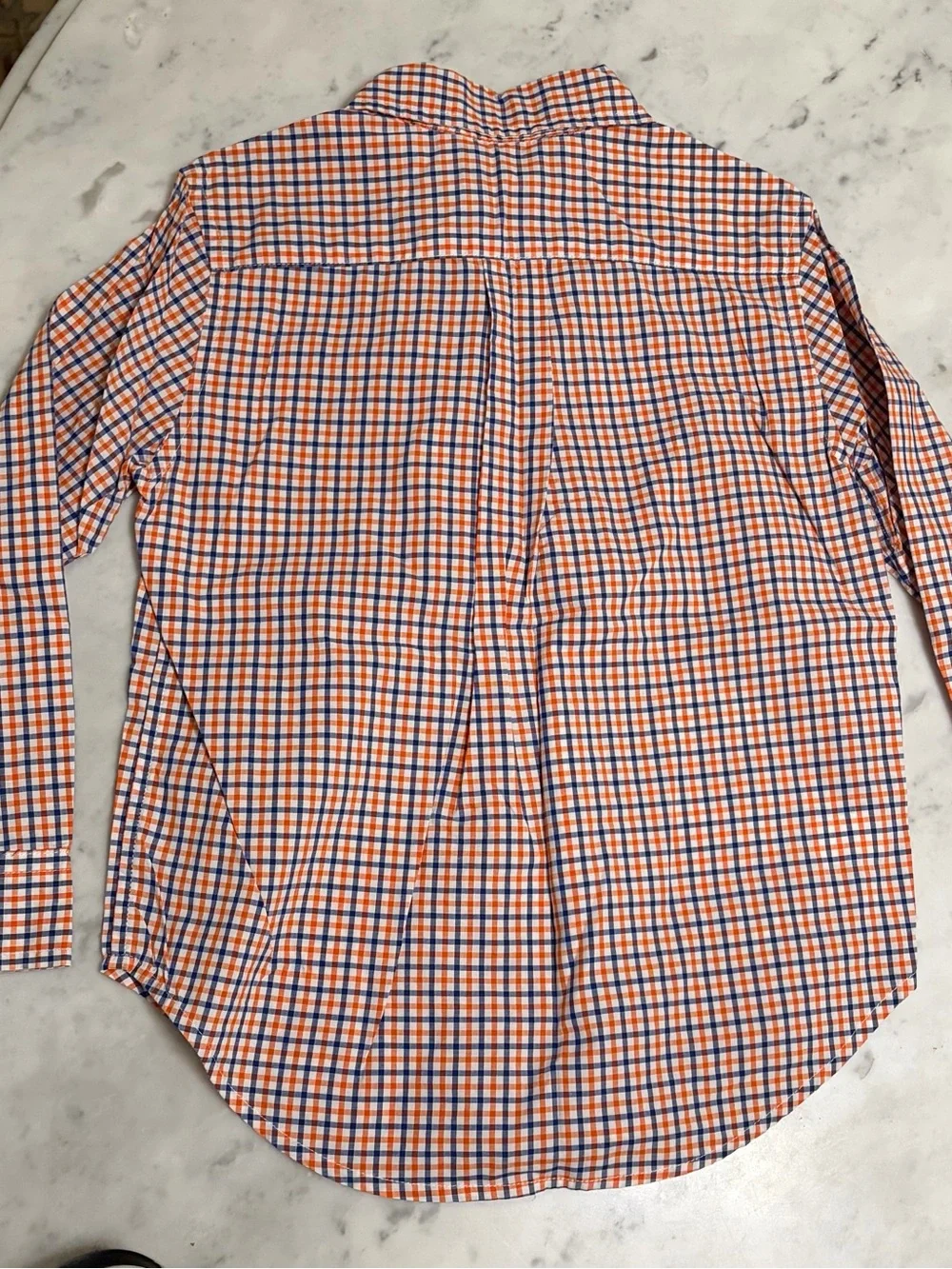 Polo Ralph Lauren boys  Orange & Blue Check Button-Down Shirt